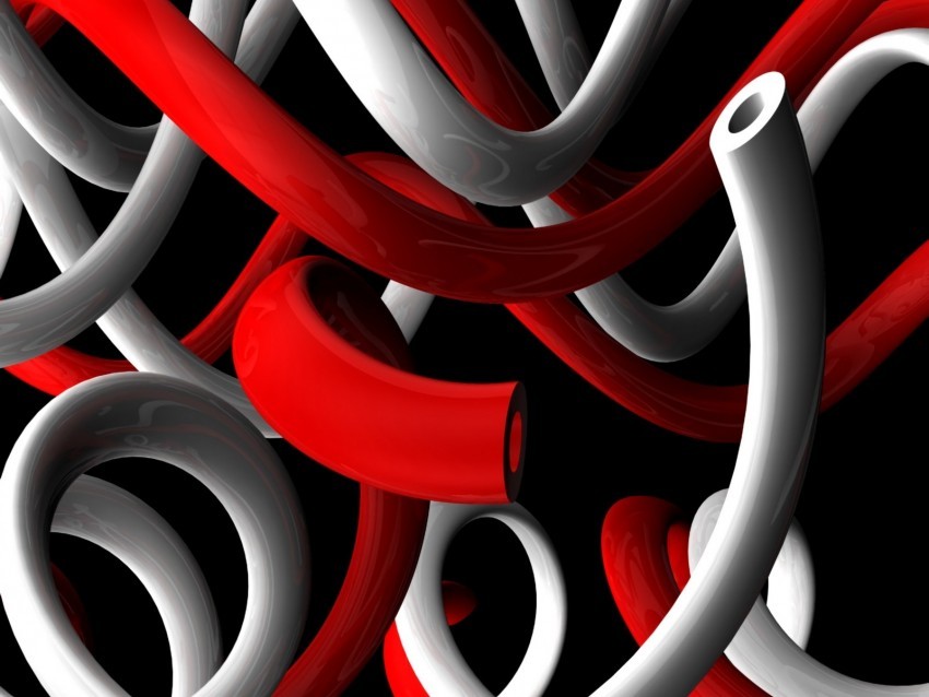 plexus shape twisted curved red white PNG images with transparent canvas compilation
