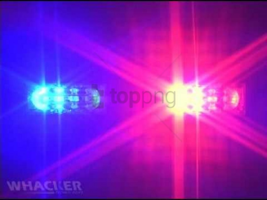 police lights PNG transparent design