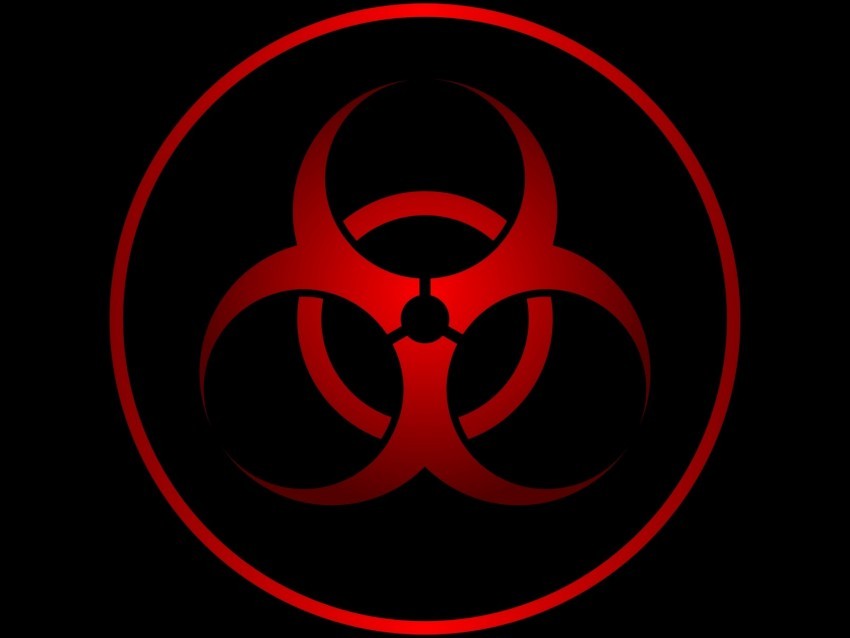 radiation sign symbol red black PNG files with alpha channel assortment 4k wallpaper