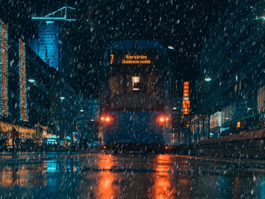 rain transport city evening night Free PNG images with alpha channel variety