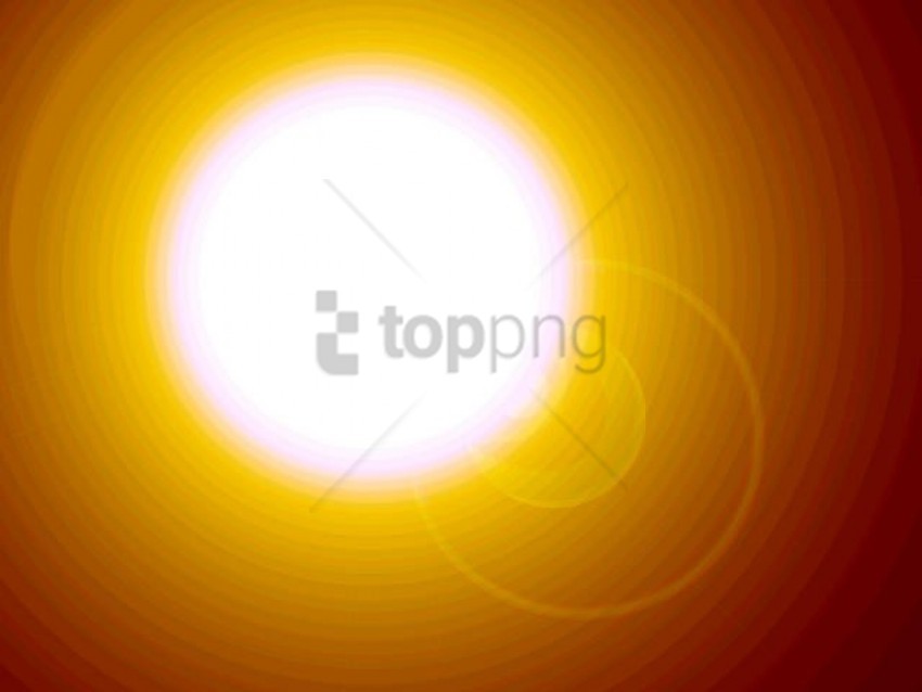 real sun lens flare Clear Background PNG Isolated Illustration
