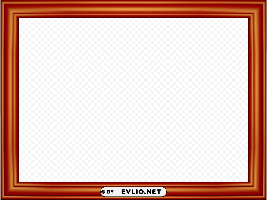 Red Border Frame PNG Image With Transparent Isolation