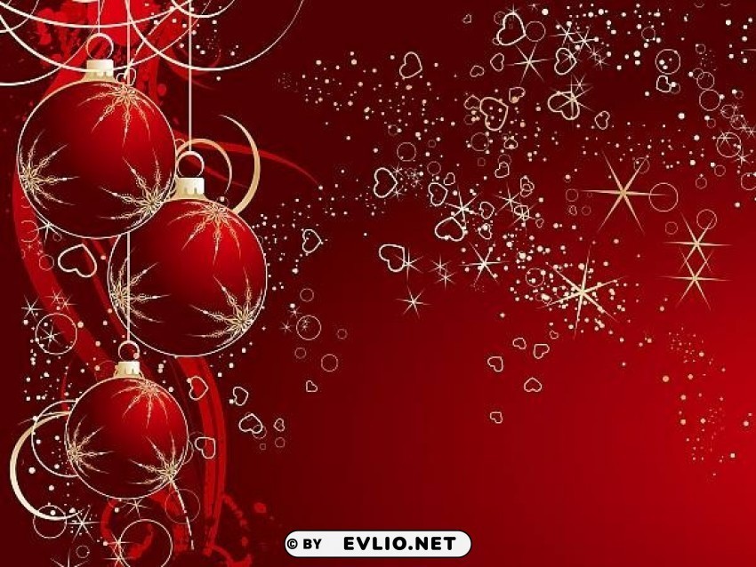 Red Christmas1 Transparent PNG Artwork With Isolated Subject