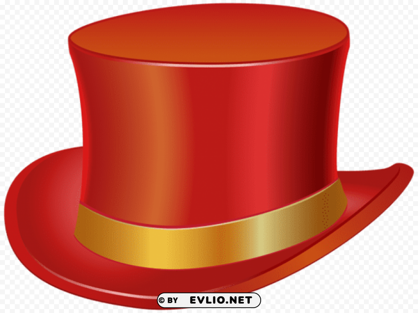 Red Top Hat PNG No Watermark