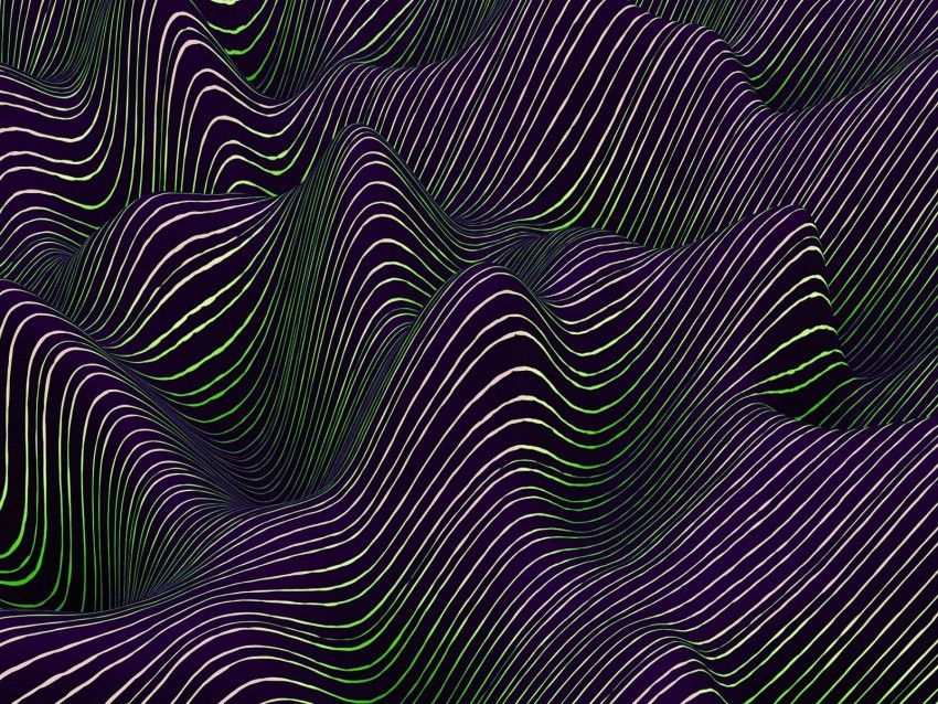 relief wavy illusion shape stripes Transparent PNG Isolated Subject 4k wallpaper