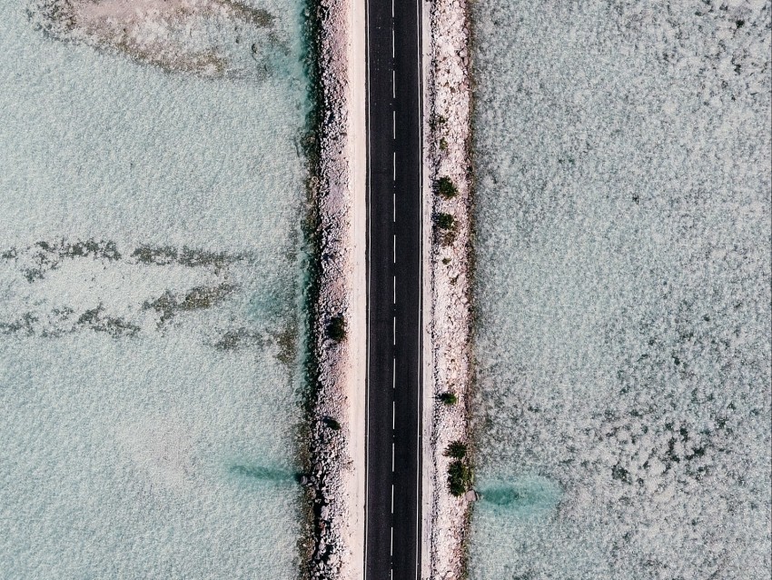 road dam aerial view ice frozen PNG images without subscription