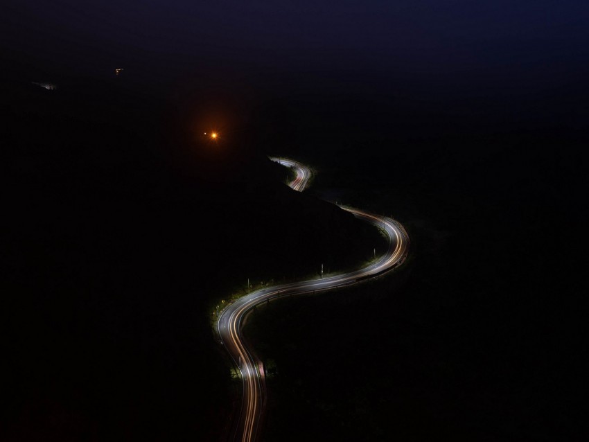 road glow night dark Clear Background PNG with Isolation 4k wallpaper