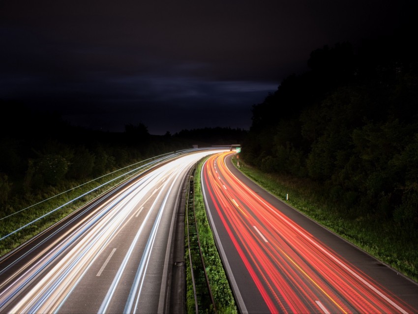 road lights turn lighting night PNG with transparent background for free