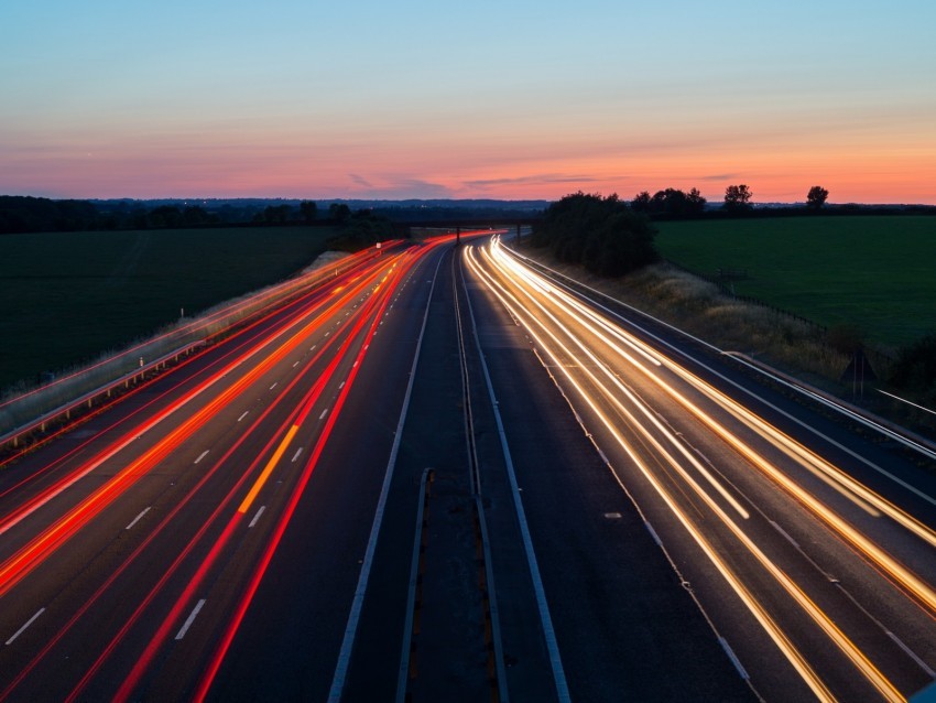 road long exposure turn sunset twilight Transparent PNG images complete library