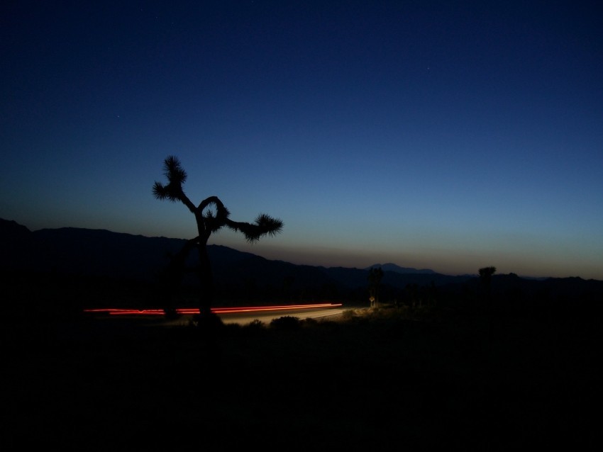 road roadside twilight dark lights long exposure PNG Graphic with Transparent Isolation