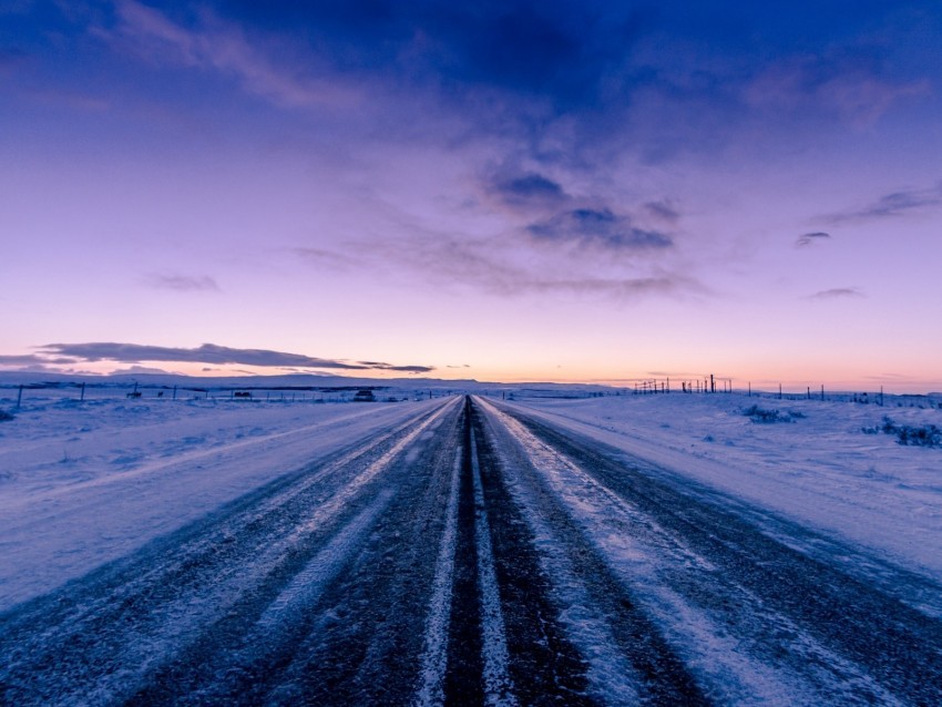 road snow winter direction horizon twilight Transparent art PNG