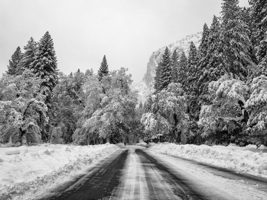 road snow winter mountain valley PNG images with alpha background