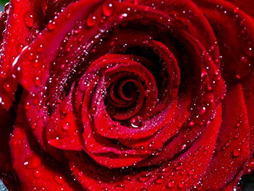 rose bud drops red flower wet PNG no background free