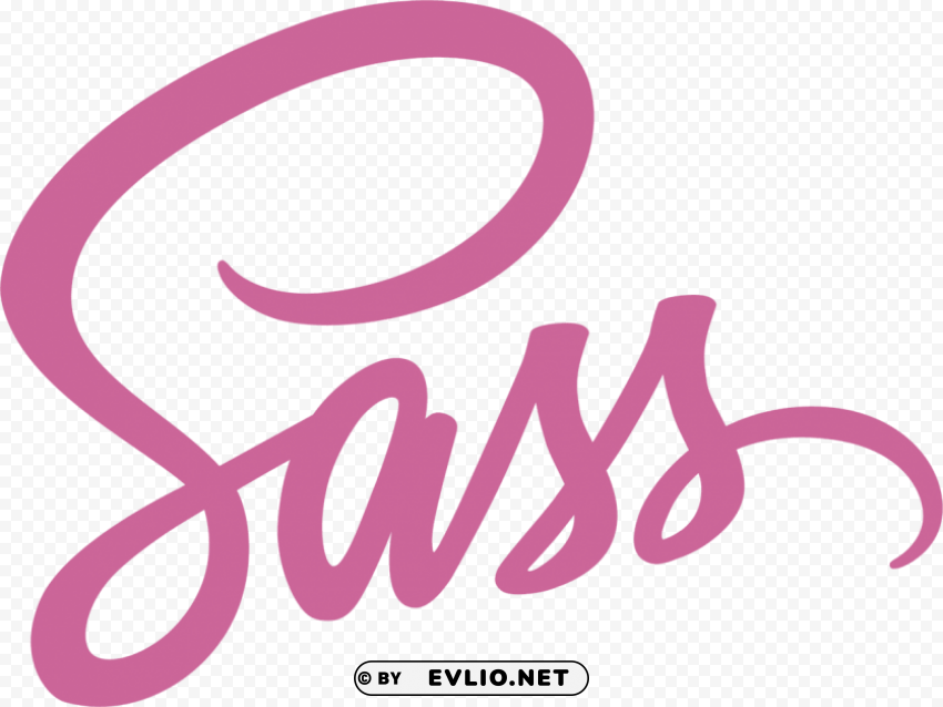 sass logo PNG with transparent overlay