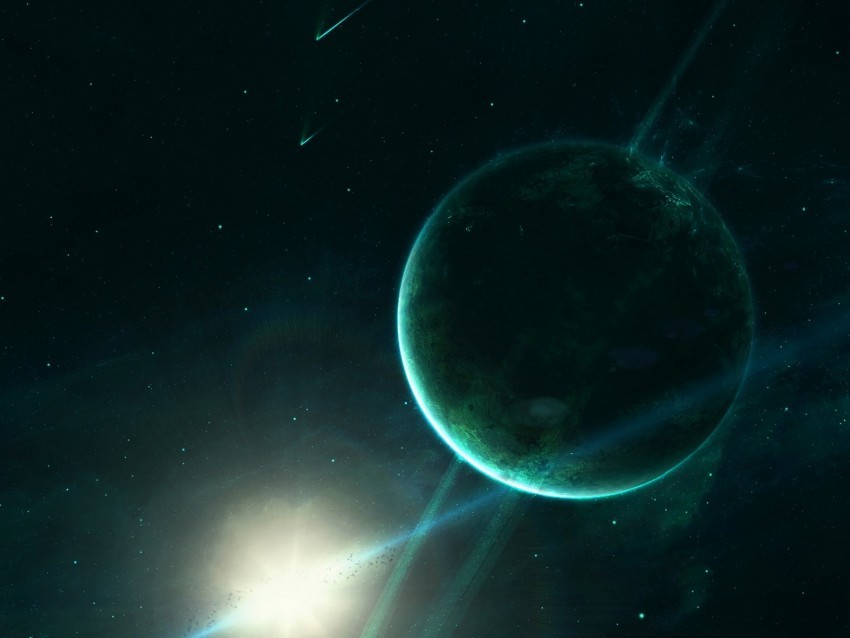 saturn planet space light green PNG images with alpha transparency selection