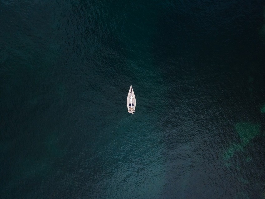 sea boat aerial view water surface PNG Graphic with Isolated Design