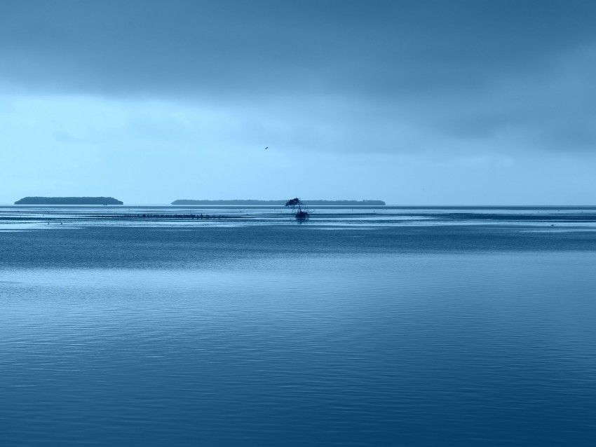 sea horizon minimalism twilight PNG Image with Isolated Transparency