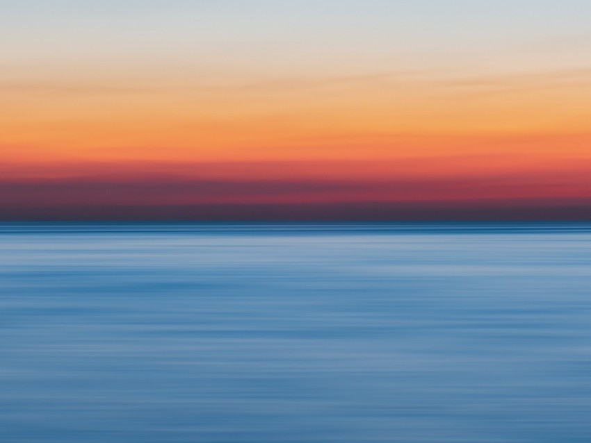 sea horizon sunset blur light PNG with alpha channel for download