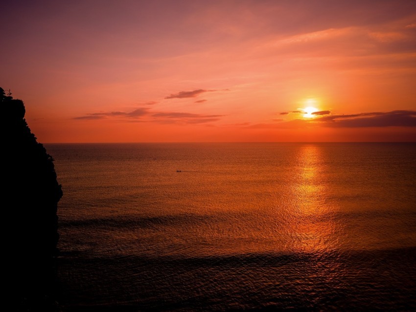 sea horizon sunset sky clouds PNG images with no fees 4k wallpaper