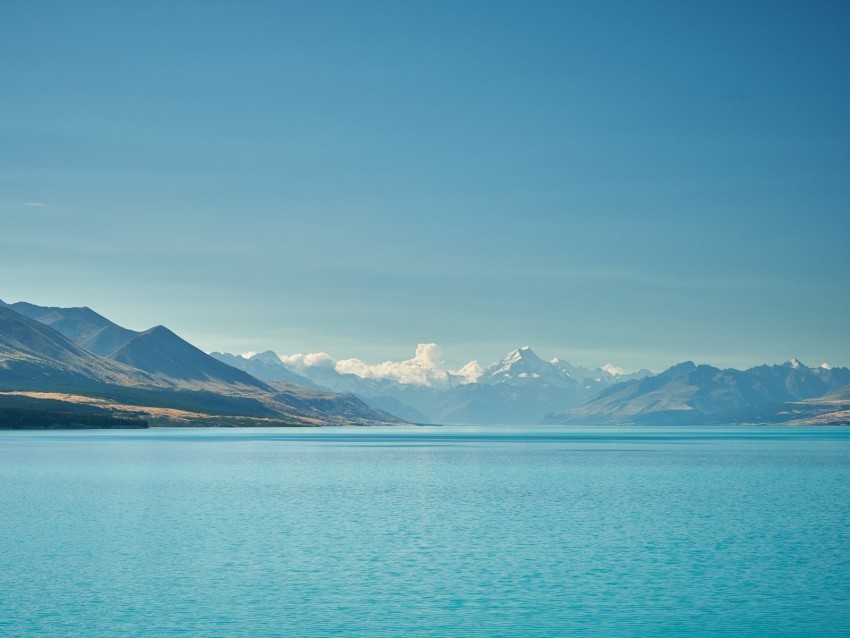 sea mountains water sky horizon clouds Transparent Background PNG Isolated Icon 4k wallpaper