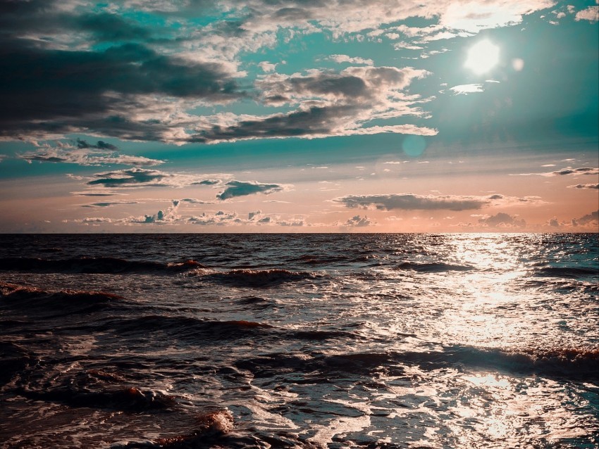 sea ocean surf sunset clouds Transparent PNG graphics bulk assortment