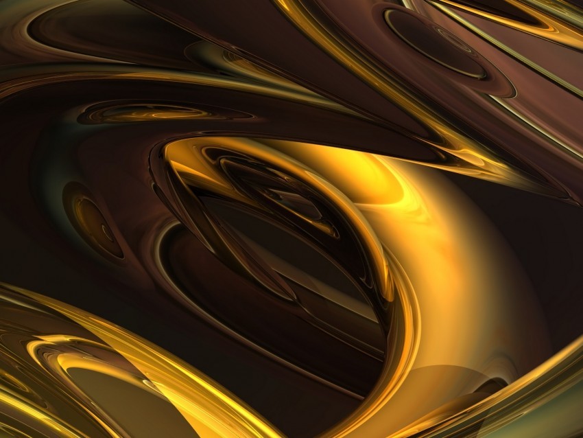 shape shine golden volume PNG artwork with transparency 4k wallpaper