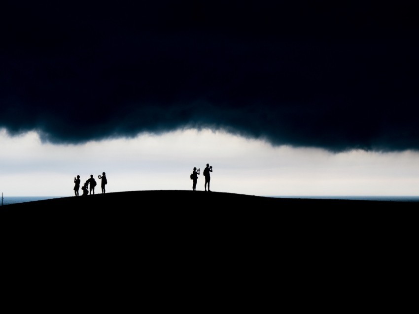silhouettes clouds dark sky HighQuality PNG with Transparent Isolation