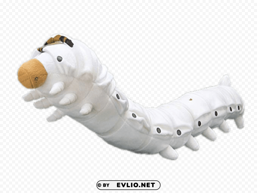 Silkworm Stuffed Toy PNG Image Isolated With Clear Background