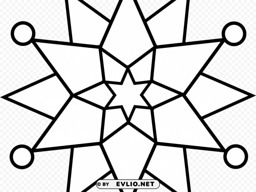 simple snowflakes colouring pages PNG pictures with no background PNG transparent with Clear Background ID ddee029d