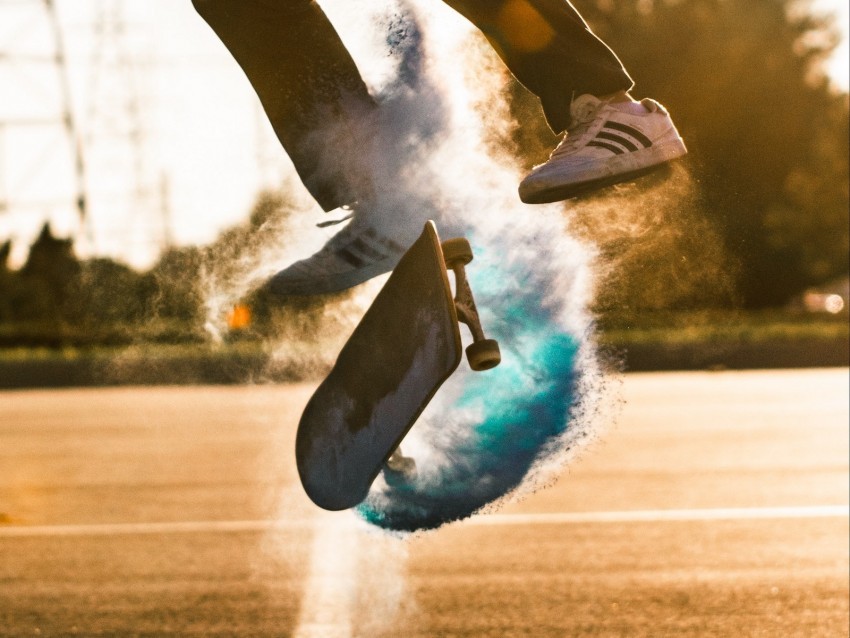 skate skateboard cloud jump trick HighResolution Transparent PNG Isolated Item