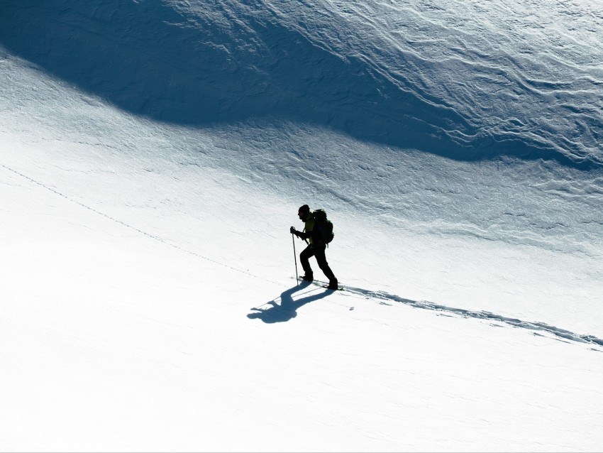 skier snow climb winter sport Isolated Subject in Transparent PNG