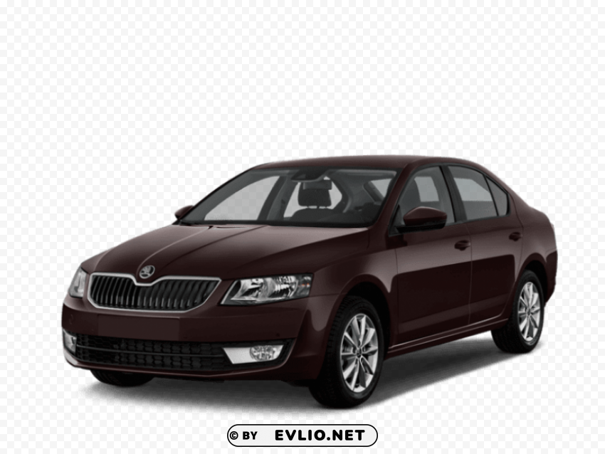 skoda sedan Isolated Character with Clear Background PNG