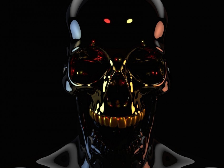 skull black dark crown 3d Free PNG images with alpha channel set