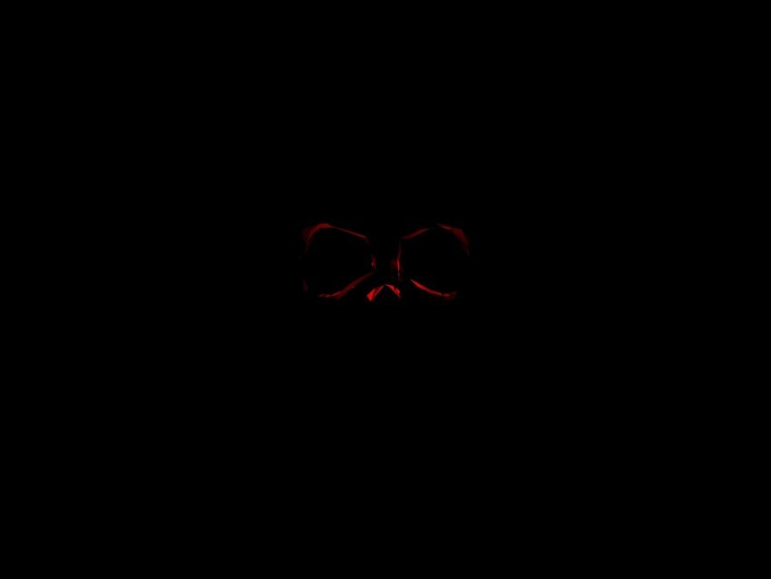 skull dark red black darkness Transparent PNG Isolated Item