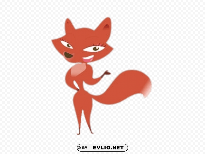 skunk fu fox saying hi Isolated Item on HighResolution Transparent PNG
