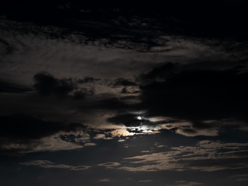 sky clouds night moon dark night sky Isolated Artwork in HighResolution Transparent PNG