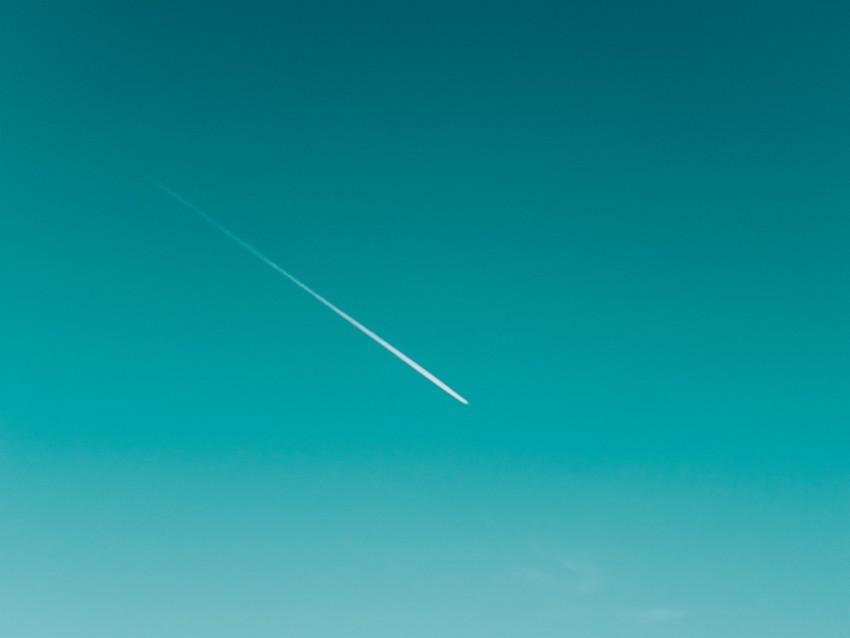 sky trace plane minimalism PNG Image Isolated with High Clarity