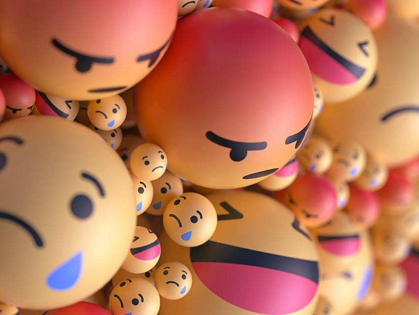 smiles emoticons balls 3d emotions PNG Graphic Isolated on Clear Background Detail