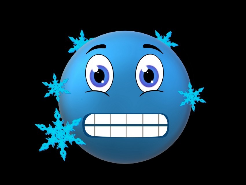 smiley cold frost snowflakes PNG free transparent