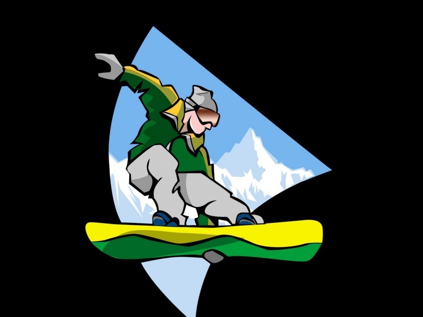snowboarder snowboard logo vector PNG Image with Isolated Subject