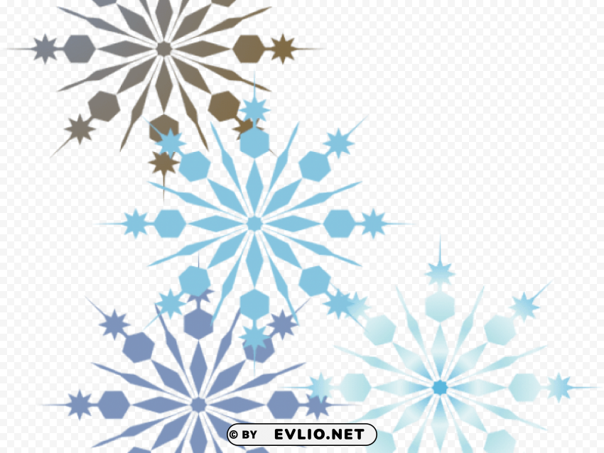 snowflake corner s border PNG with cutout background PNG transparent with Clear Background ID 0ceaae3d