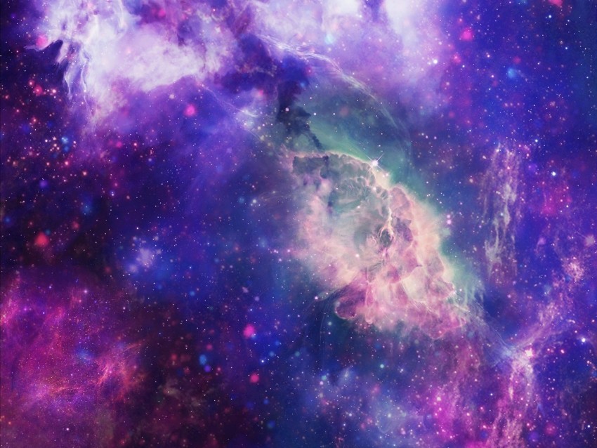 space nebula cluster bright Clear Background PNG Isolated Illustration