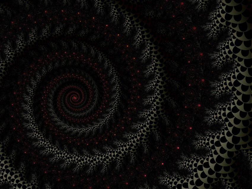 spiral fractal dark twisted Free PNG images with alpha channel set 4k wallpaper
