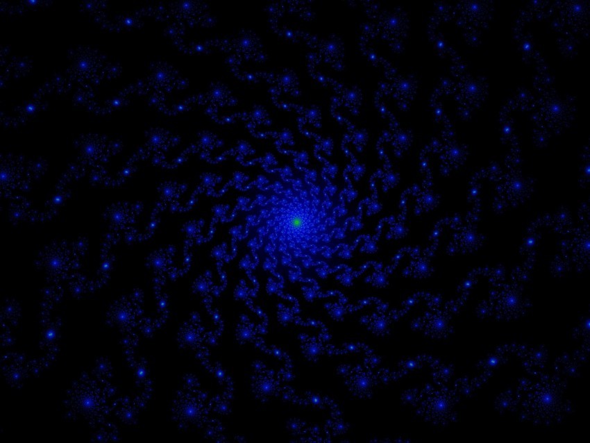 spiral fractal shine dark twisted blue Clear PNG image