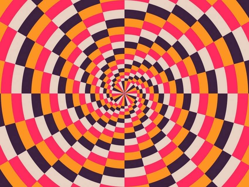 spiral multicolored optical illusion PNG transparent artwork 4k wallpaper