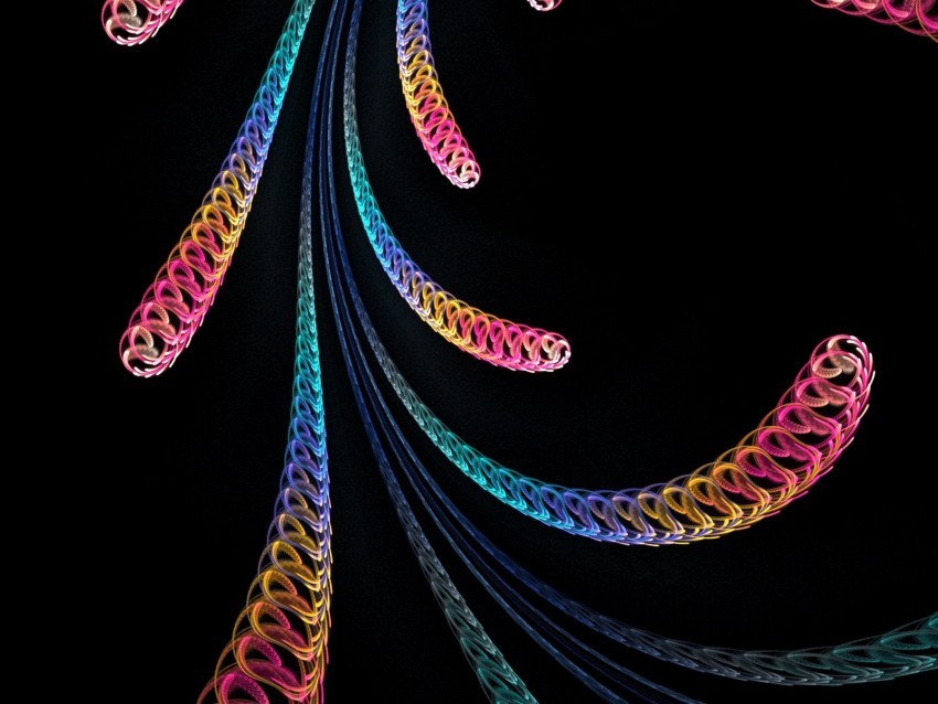 spirals patterns fractal colorful Isolated Graphic in Transparent PNG Format 4k wallpaper