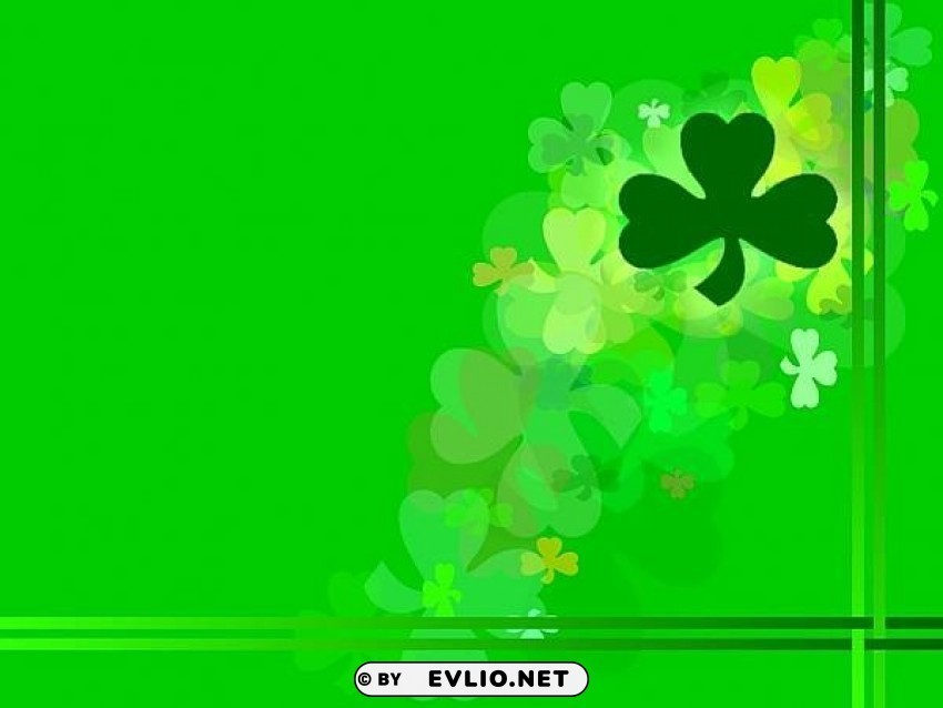 st patrick day wallpaper CleanCut Background Isolated PNG Graphic