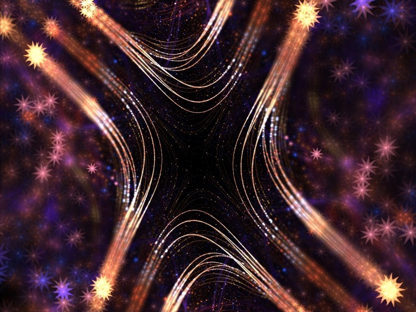 stars fractal shine shape PNG image with no background 4k wallpaper