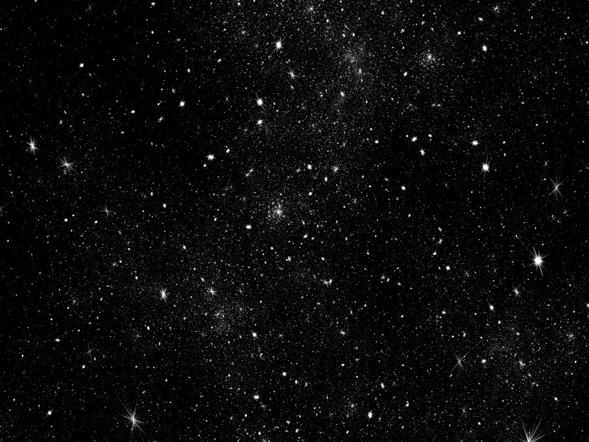 stars shine space bw Transparent image