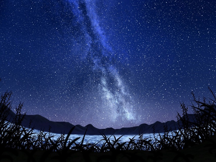 stars starry sky milky way art night sky grass PNG images with no attribution